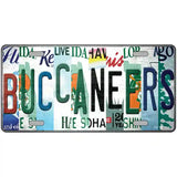 Buccaneers Strip Art Novelty Metal License Plate Tag 24" x 12" (LLP)