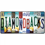 Diamondbacks Strip Art Novelty Metal License Plate Tag 24" x 12" (LLP)