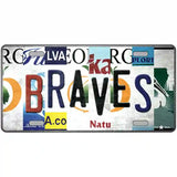 Braves Strip Art Novelty Metal License Plate Tag 24" x 12" (LLP)