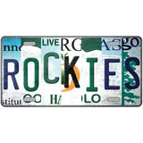 Rockies Strip Art Novelty Metal License Plate Tag 24" x 12" (LLP)