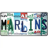 Marlins Strip Art Novelty Metal License Plate Tag 24" x 12" (LLP)