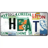 Heat Strip Art Novelty Metal License Plate Tag 24" x 12" (LLP)