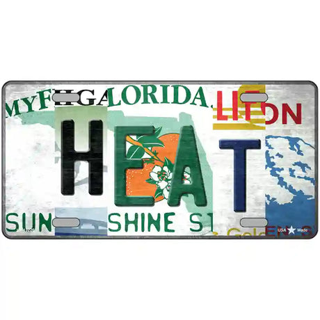 Heat Strip Art Novelty Metal License Plate Tag 24" x 12" (LLP)