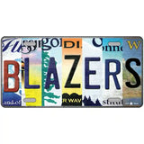 Blazers Strip Art Novelty Metal License Plate Tag 24" x 12" (LLP)