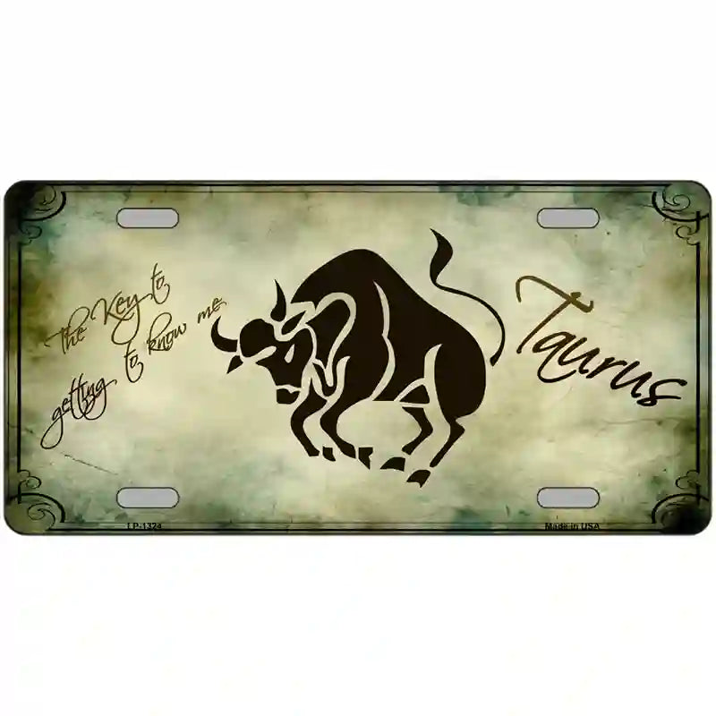 Taurus Zodiac Novelty Metal License Plate 24" x 12" (LLP)