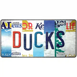 Ducks Strip Art Novelty Metal License Plate Tag 24" x 12" (LLP)