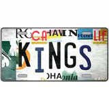 Kings Strip Art Hockey Novelty Metal License Plate Tag 24" x 12" (LLP)