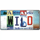 Wild Strip Art Novelty Metal License Plate Tag 24" x 12" (LLP)