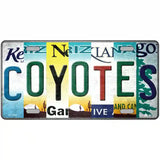 Coyotes Strip Art Novelty Metal License Plate Tag 24" x 12" (LLP)