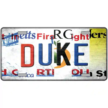 Duke Strip Art Novelty Metal License Plate Tag 24" x 12" (LLP)