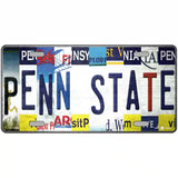 Penn State Strip Art Novelty Metal License Plate Tag 24" x 12" (LLP)