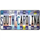 South Carolina Strip Art Novelty Metal License Plate Tag 24" x 12" (LLP)