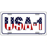 USA 1 Novelty Metal License Plate 24" x 12" (LLP)