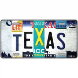 Texas Strip Art Novelty Metal License Plate Tag 24" x 12" (LLP)