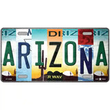 Arizona Strip Art Novelty Metal License Plate Tag 24" x 12" (LLP)