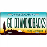 Go Diamondbacks Novelty Metal License Plate Tag 24" x 12" (LLP)