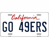 Go 49ers Novelty Metal License Plate Tag 24" x 12" (LLP)