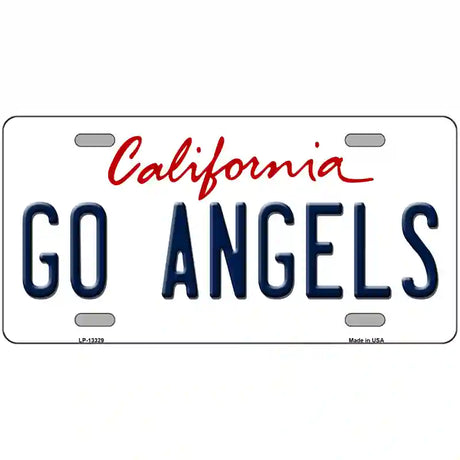 Go Angels Novelty Metal License Plate Tag 24" x 12" (LLP)