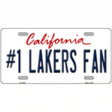 Number 1 Lakers Fan Novelty Metal License Plate Tag 24" x 12" (LLP)