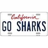 Go Sharks Novelty Metal License Plate Tag 24" x 12" (LLP)