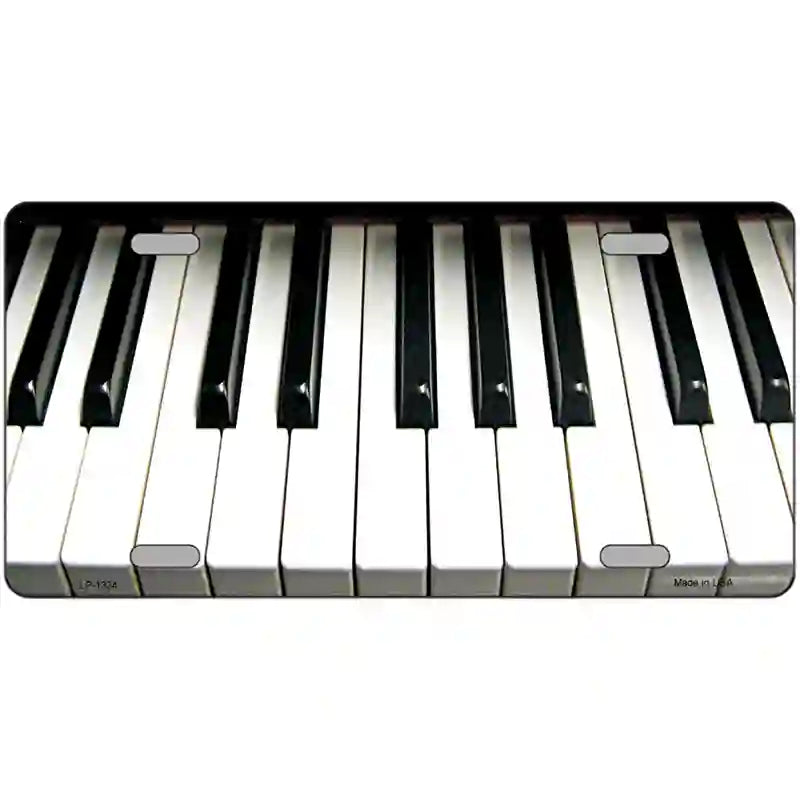 Piano Key board Novelty Metal License Plate 24" x 12" (LLP)