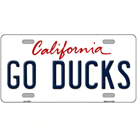 Go Ducks Novelty Metal License Plate Tag 24" x 12" (LLP)