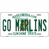 Go Marlins Novelty Metal License Plate Tag 24" x 12" (LLP)