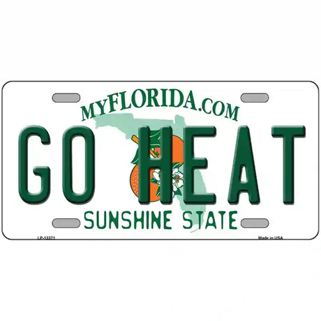 Go Heat Novelty Metal License Plate Tag 24" x 12" (LLP)