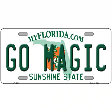 Go Magic Novelty Metal License Plate Tag 24" x 12" (LLP)