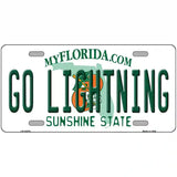 Go Lightning Novelty Metal License Plate Tag 24" x 12" (LLP)