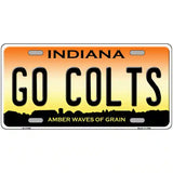 Go Colts Novelty Metal License Plate Tag 24" x 12" (LLP)