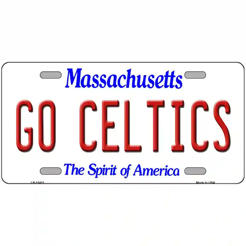 Go Celtics Novelty Metal License Plate Tag 24" x 12" (LLP)