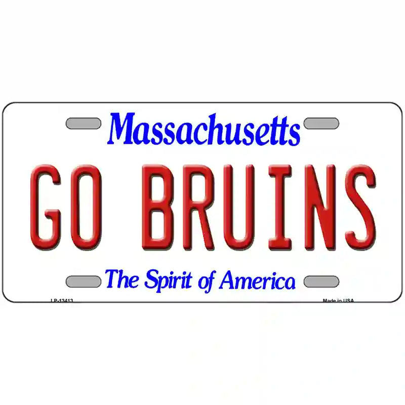 Go Bruins Novelty Metal License Plate Tag 24" x 12" (LLP)