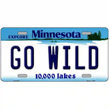 Go Wild Novelty Metal License Plate Tag 24" x 12" (LLP)