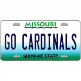 Missouri Plate Go Cardinals Novelty Metal License Plate Tag 24" x 12" (LLP)