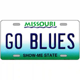 Go Blues Novelty Metal License Plate Tag 24" x 12" (LLP)