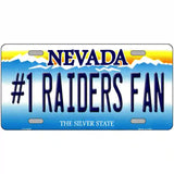 Number 1 Raiders Fan Nevada Novelty Metal License Plate Tag 24" x 12" (LLP)