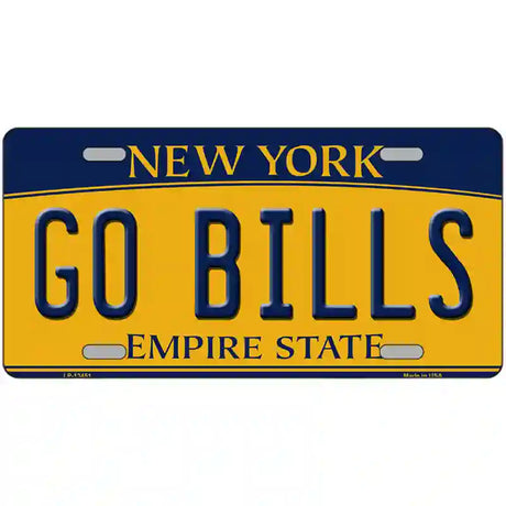 Go Bills Novelty Metal License Plate Tag 24" x 12" (LLP)