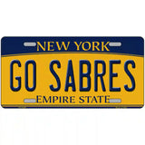 Go Sabres Novelty Metal License Plate Tag 24" x 12" (LLP)