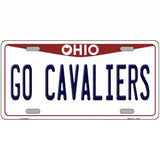 Go Cavaliers Novelty Metal License Plate Tag 24" x 12" (LLP)