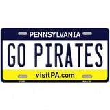 Go Pirates Novelty Metal License Plate Tag 24" x 12" (LLP)