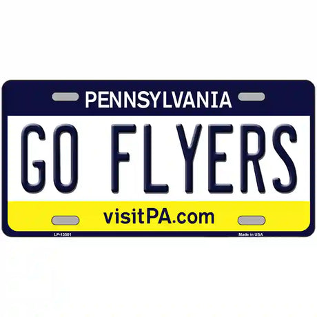 Go Flyers Novelty Metal License Plate Tag 24" x 12" (LLP)