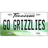 Go Grizzlies Novelty Metal License Plate Tag 24" x 12" (LLP)