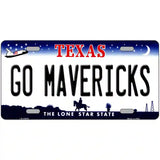 Go Mavericks Novelty Metal License Plate Tag 24" x 12" (LLP)