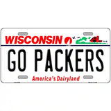 Go Packers Novelty Metal License Plate Tag 24" x 12" (LLP)