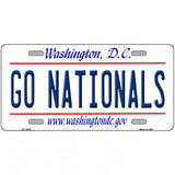 Go Nationals Novelty Metal License Plate Tag 24" x 12" (LLP)