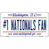 Number 1 Nationals Fan Novelty Metal License Plate Tag 24" x 12" (LLP)