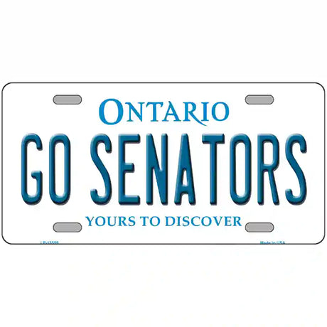 Go Senators Novelty Metal License Plate Tag 24" x 12" (LLP)