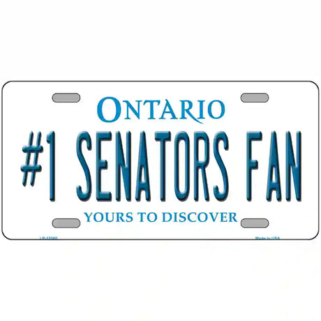 Number 1 Senators Fan Novelty Metal License Plate Tag 24" x 12" (LLP)