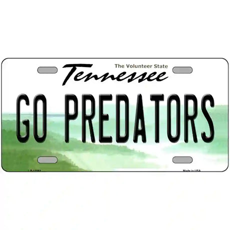 Go Predators Novelty Metal License Plate Tag 24" x 12" (LLP)